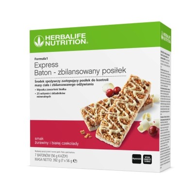 Herbalife Express Baton - zbilansowany posiłek 7 batonów (różne smaki)